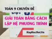 Các bước Giải bài toán bằng cách lập hệ phương trình (đầy đủ, chi tiết) - Toán lớp 9 chuyên đề